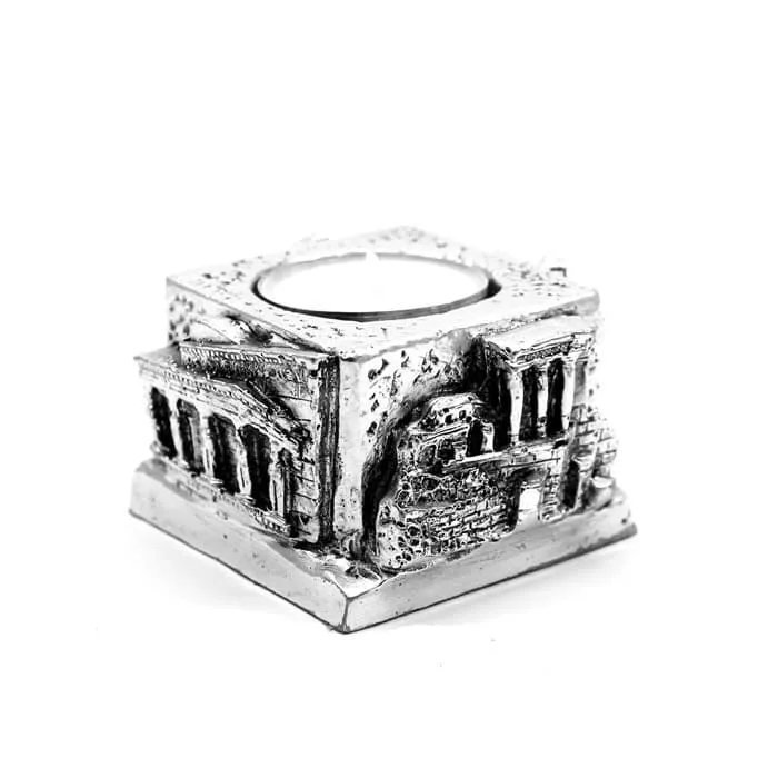 Philippakis Επάργυρο Κηροπήγιο Ακρόπολη 7x4x6.5 cm